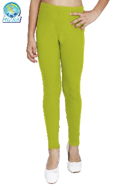 LEGGINS DANZA LYCRA VERDE MELA BAMBINA